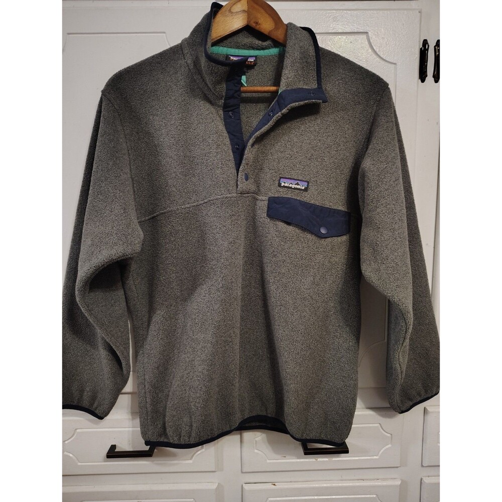 Patagonia Synchilla Snap-T Fleece Pullover Gray Women's XS